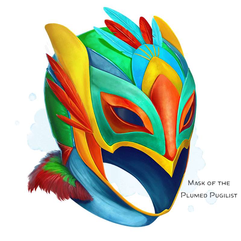 Mask of the Plumed Pugilist - Product Details